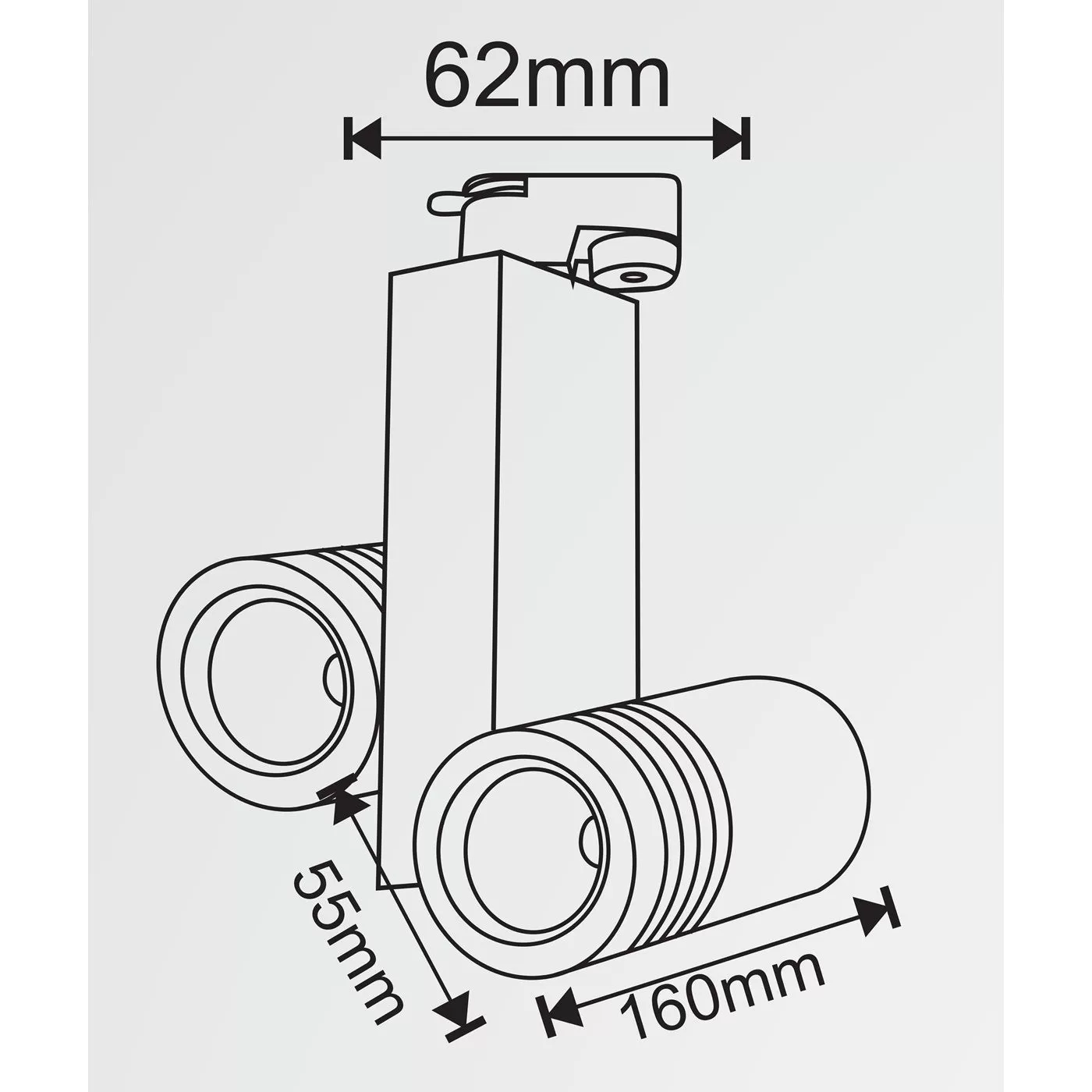 1006-10wx2 COB Track Light