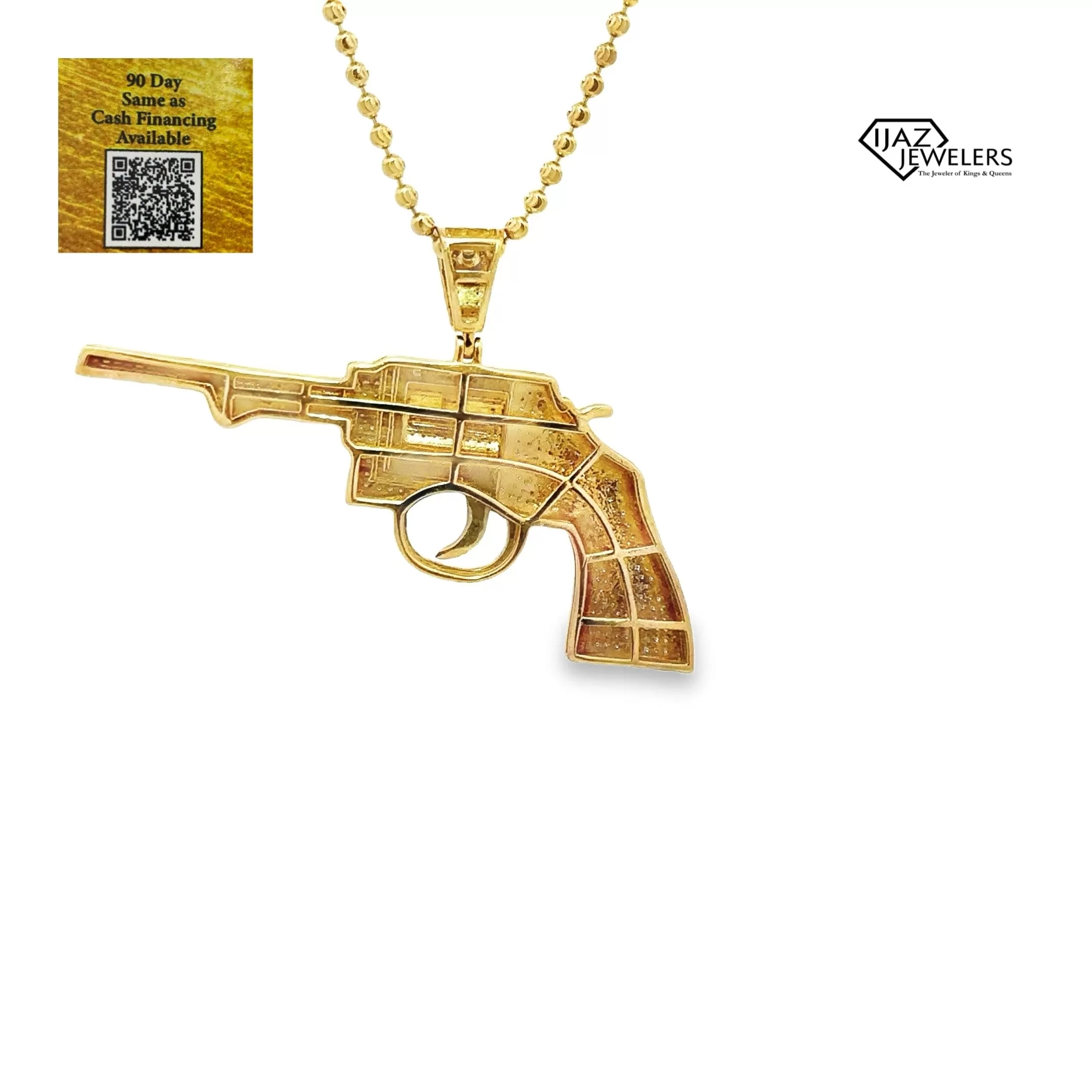 10K Gold 0.65 CTW Diamond Revolver Charm