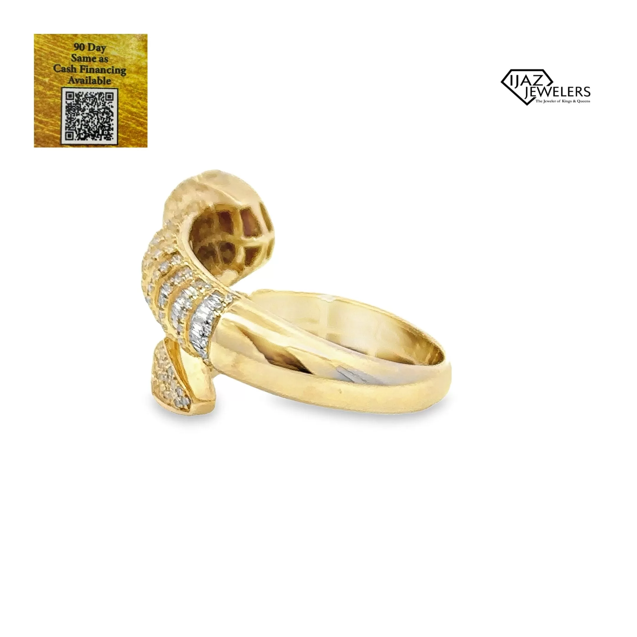 10K Gold 1.50 CTW Diamond Nail Ring