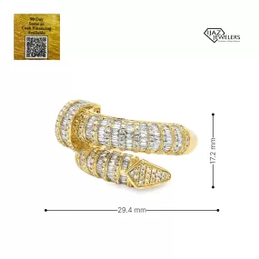 10K Gold 1.50 CTW Diamond Nail Ring