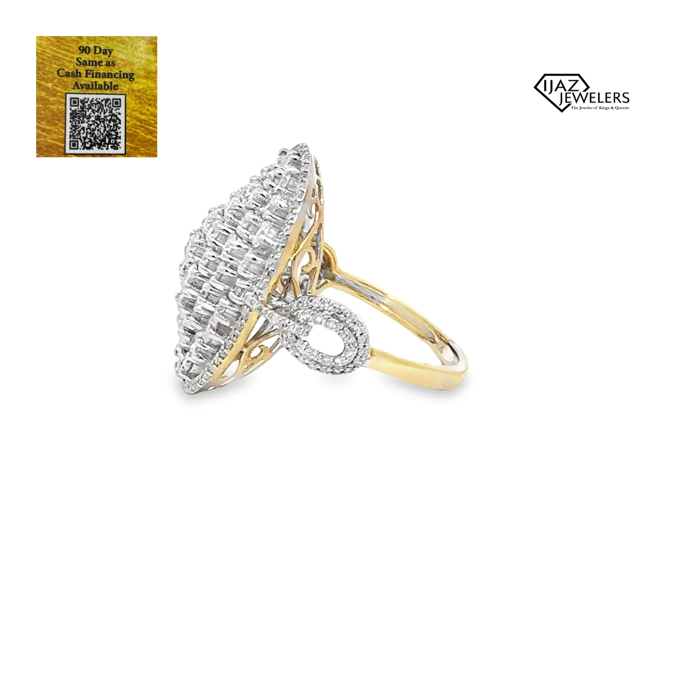 10K Gold 1.90 CTW Diamond Ladies Cocktail Ring