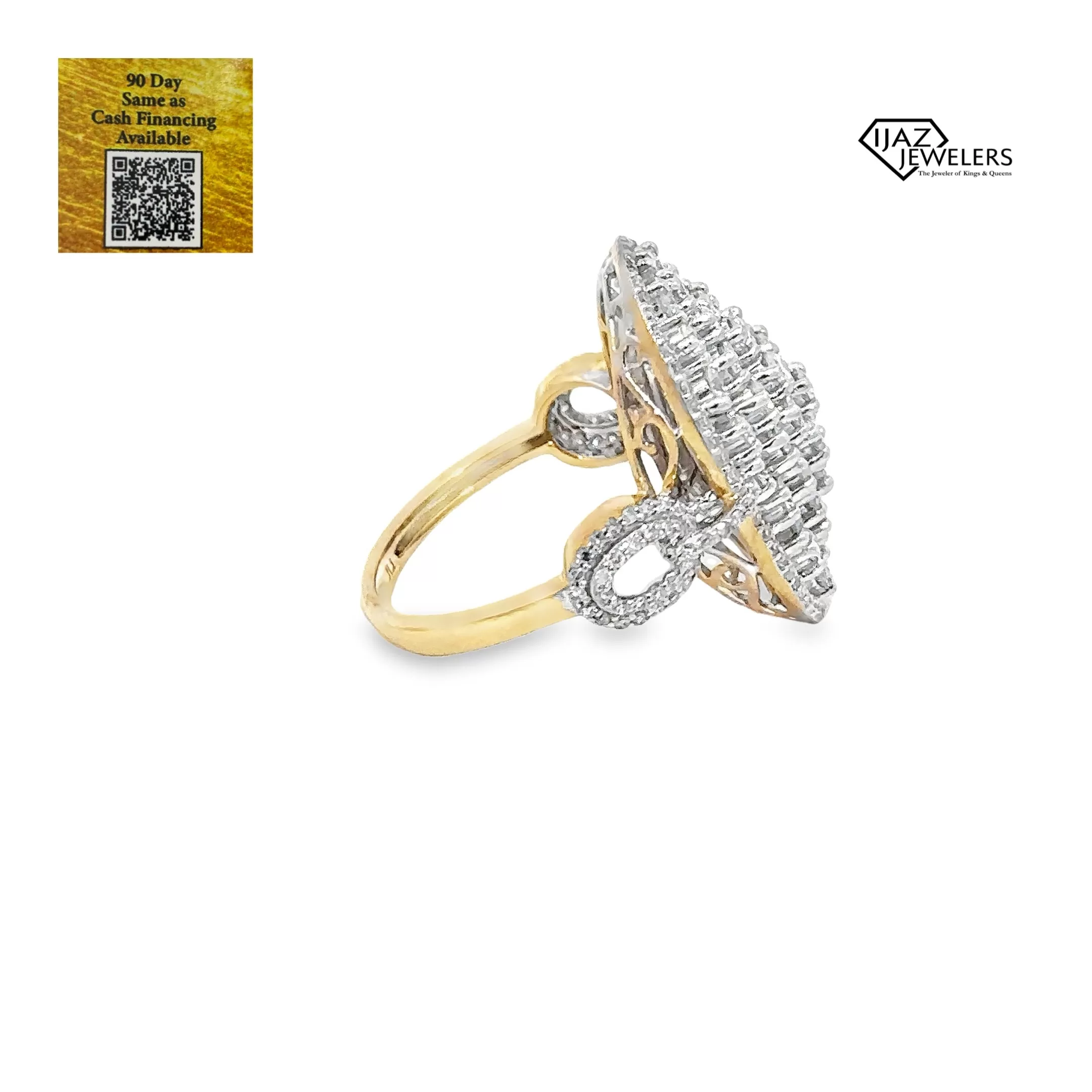 10K Gold 1.90 CTW Diamond Ladies Cocktail Ring