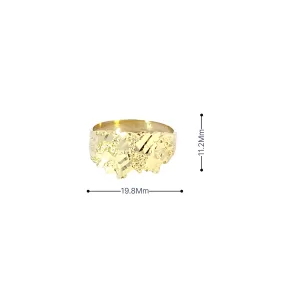 10K Gold Nugget Ring 2.7 Grams