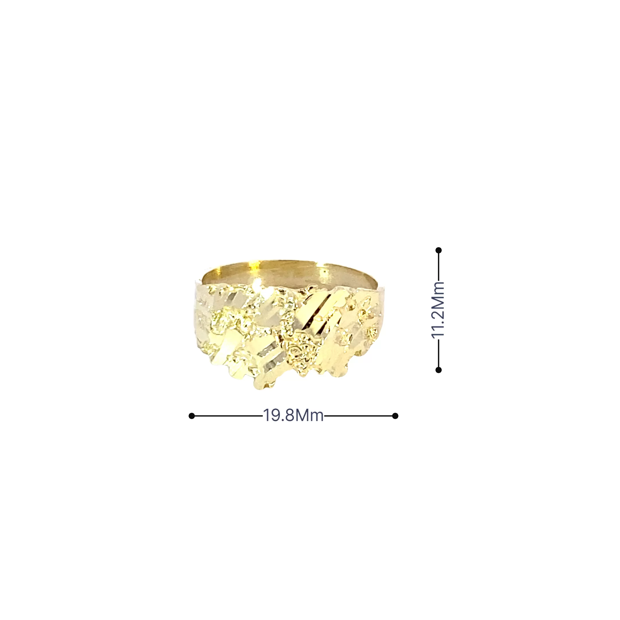 10K Gold Nugget Ring 2.7 Grams