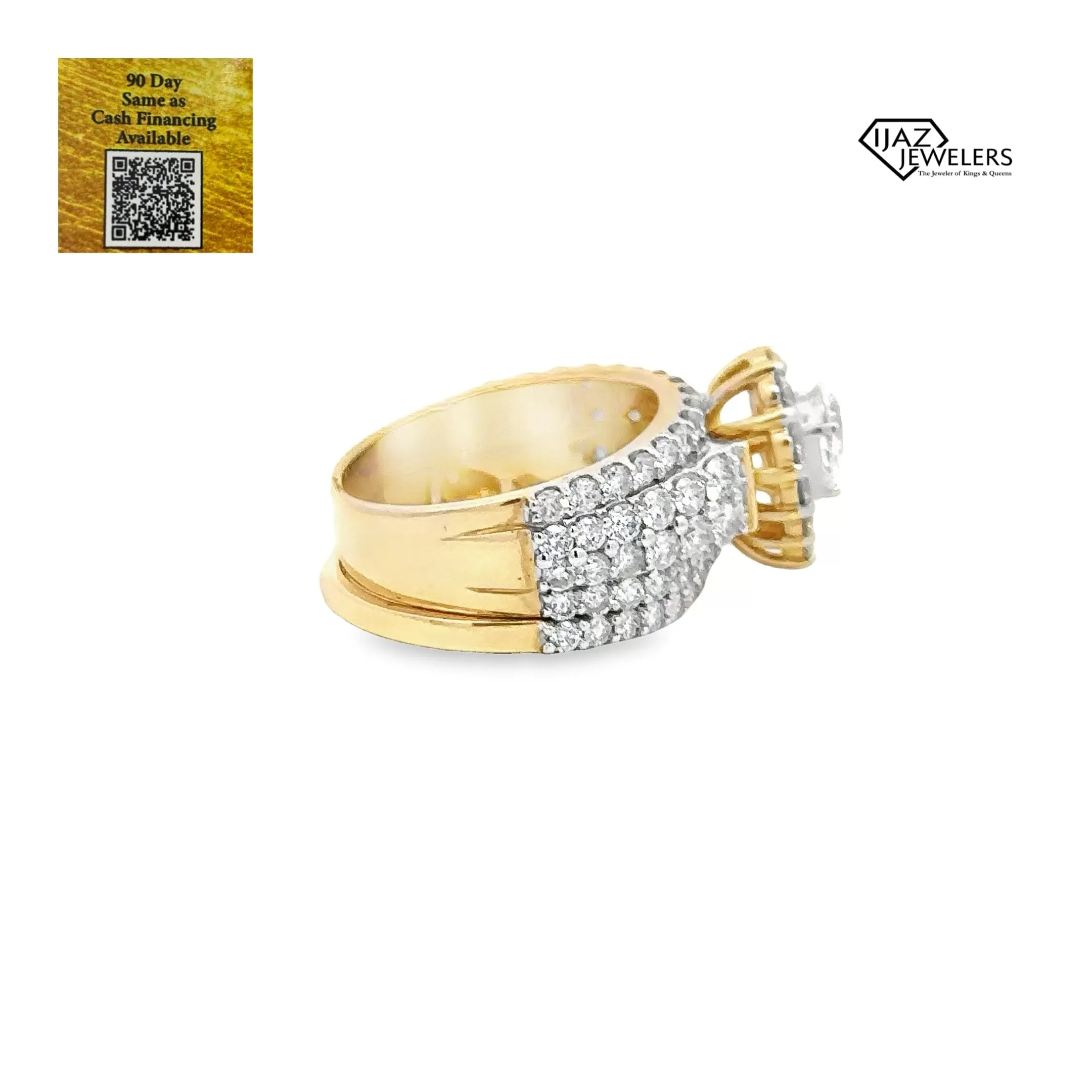 14K Gold 3.90 CTW Diamond Wedding Set