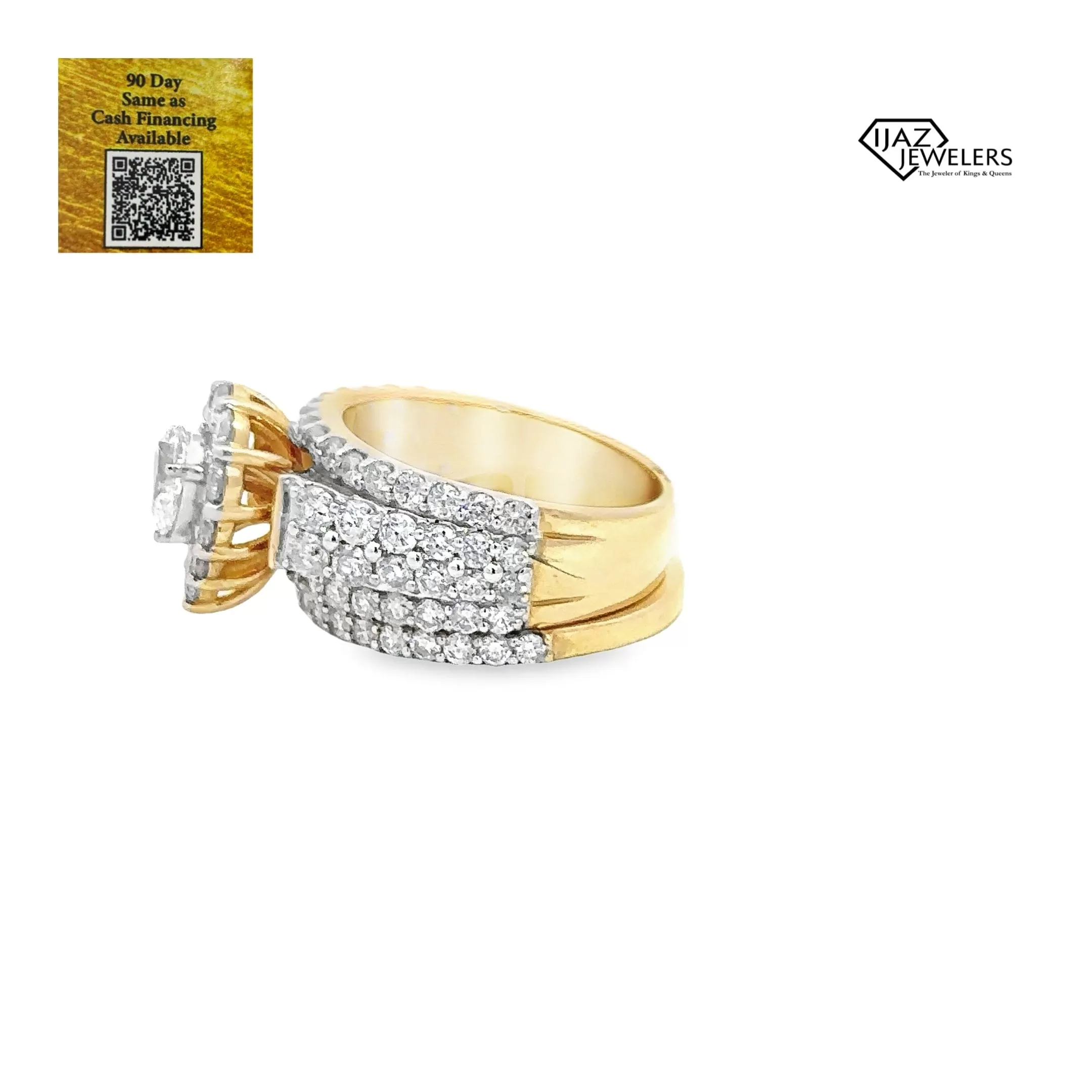 14K Gold 3.90 CTW Diamond Wedding Set