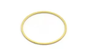 37.5mm Circle Connectors - 12 Raw Brass Circle Connectors (37.5x1.4x1mm) A6094