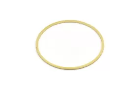 50mm Circle Connectors, 8 Raw Brass Circle Connectors (50x1.5x1mm) A6149