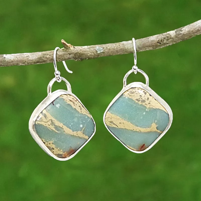 Aqua Terra Jasper Gesmtone Earrings