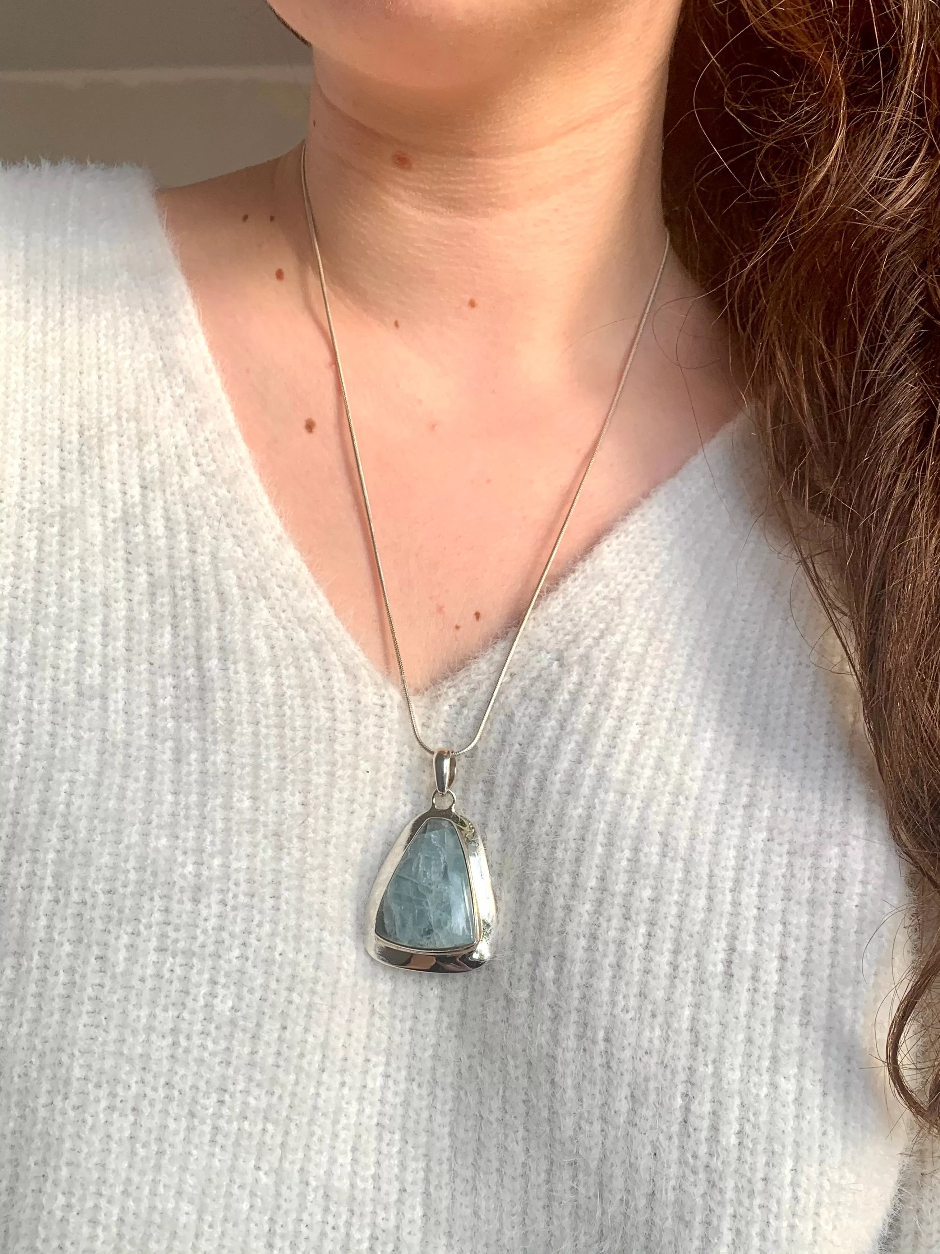 Aquamarine Medea Pendant - Bell