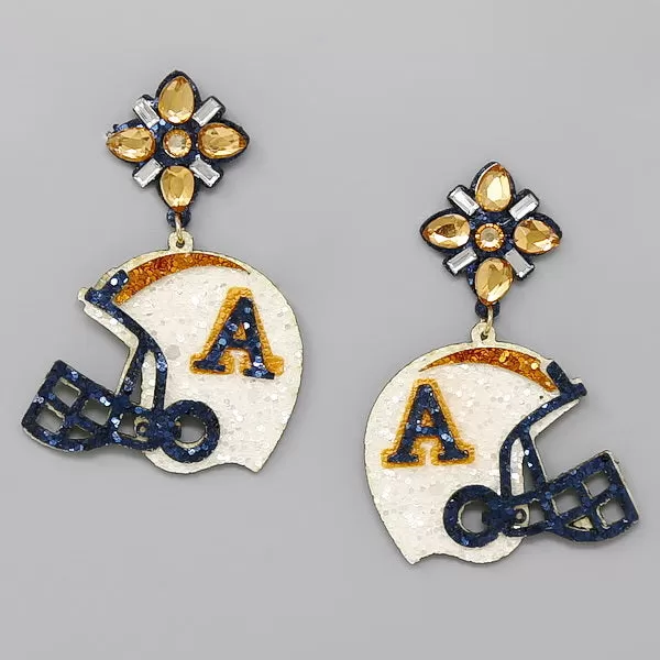 Auburn Tigers Football Theme Earrings