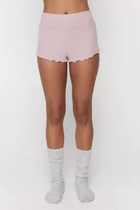 Ballet Ruffle Edge Short Rose Quartz