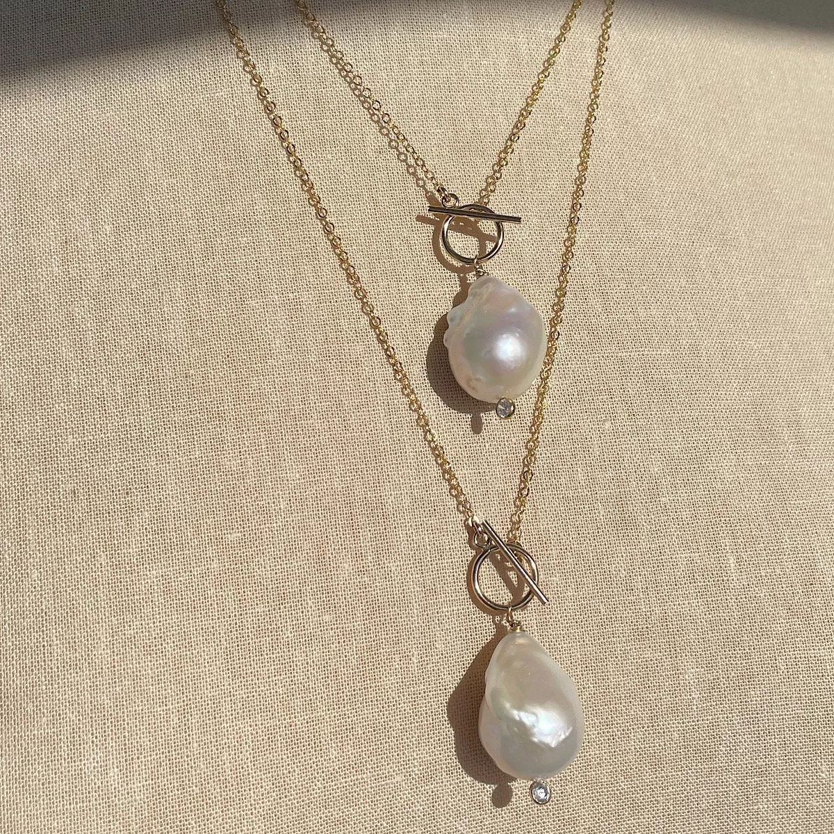 Big Baroque Pearl Necklace