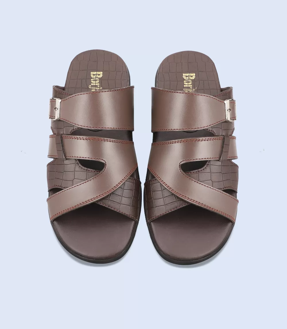 BM4644-CHOCO-Men Slipper