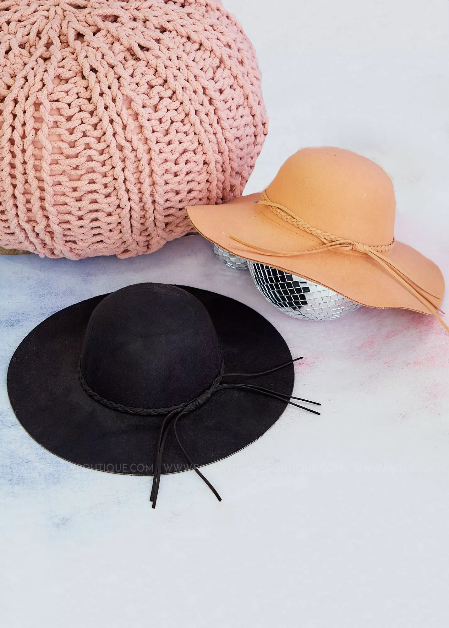 Braided Felt Hat - 2 Colors