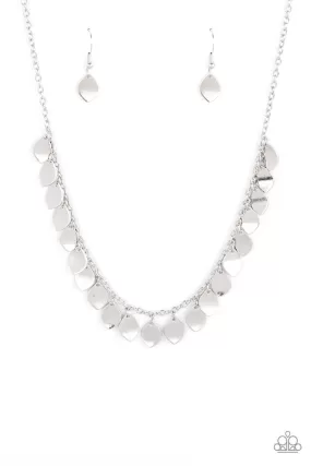 Dainty DISCovery Silver Necklace - Paparazzi Accessories