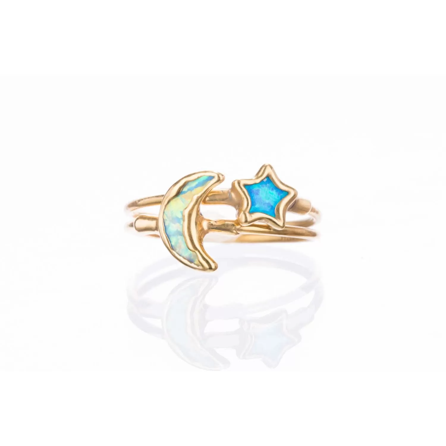 Dainty Star Kyocera Opal Ring