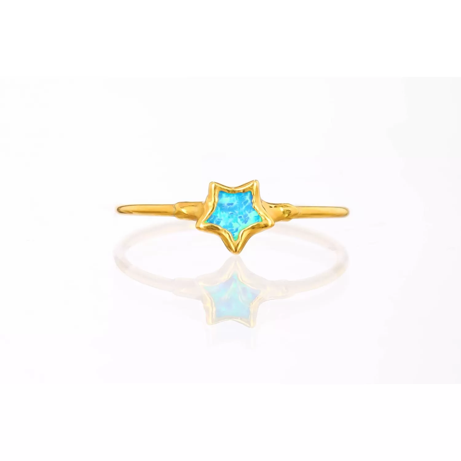 Dainty Star Kyocera Opal Ring