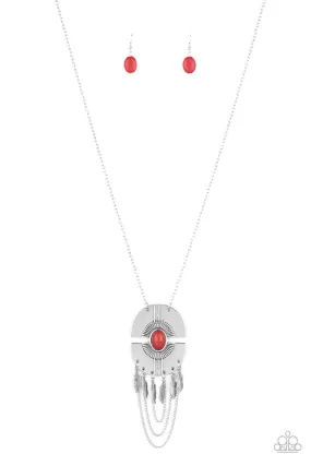 Desert Culture Red Necklace - Paparazzi Accessories