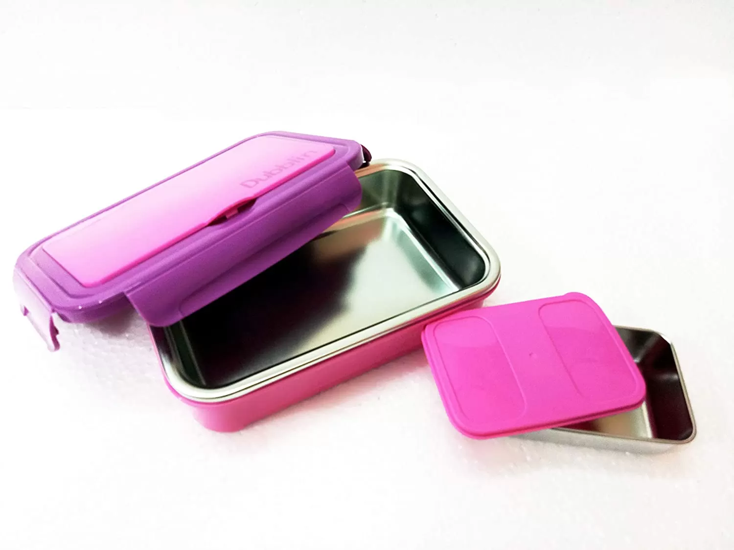 Dubblin Buffet Stainless Steel Lunch Box clip type with inner container