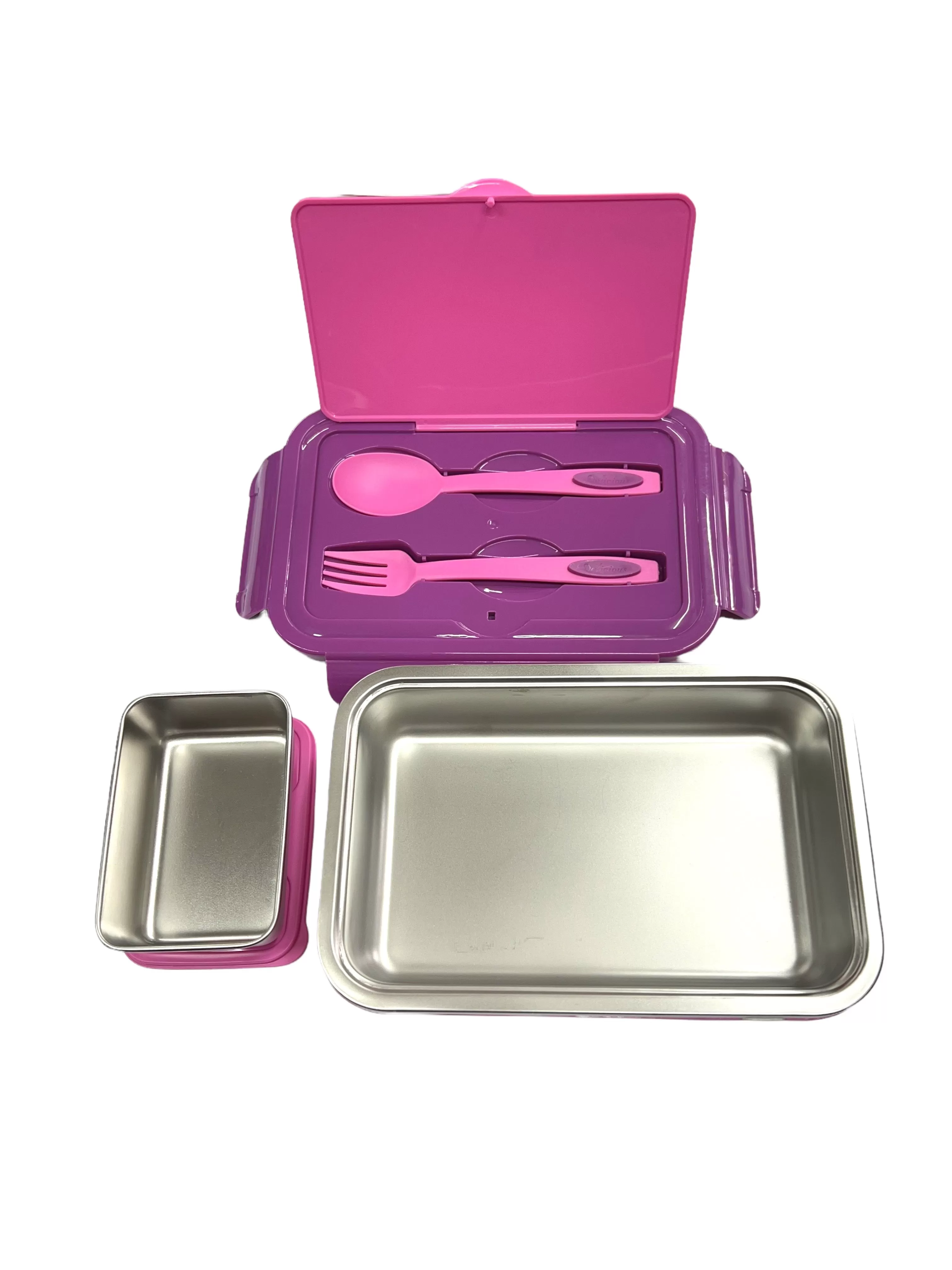 Dubblin Buffet Stainless Steel Lunch Box clip type with inner container