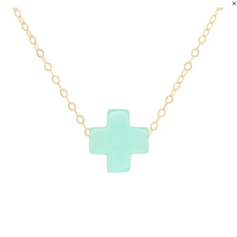 E Newton 16" Necklace Gold - Signature Cross