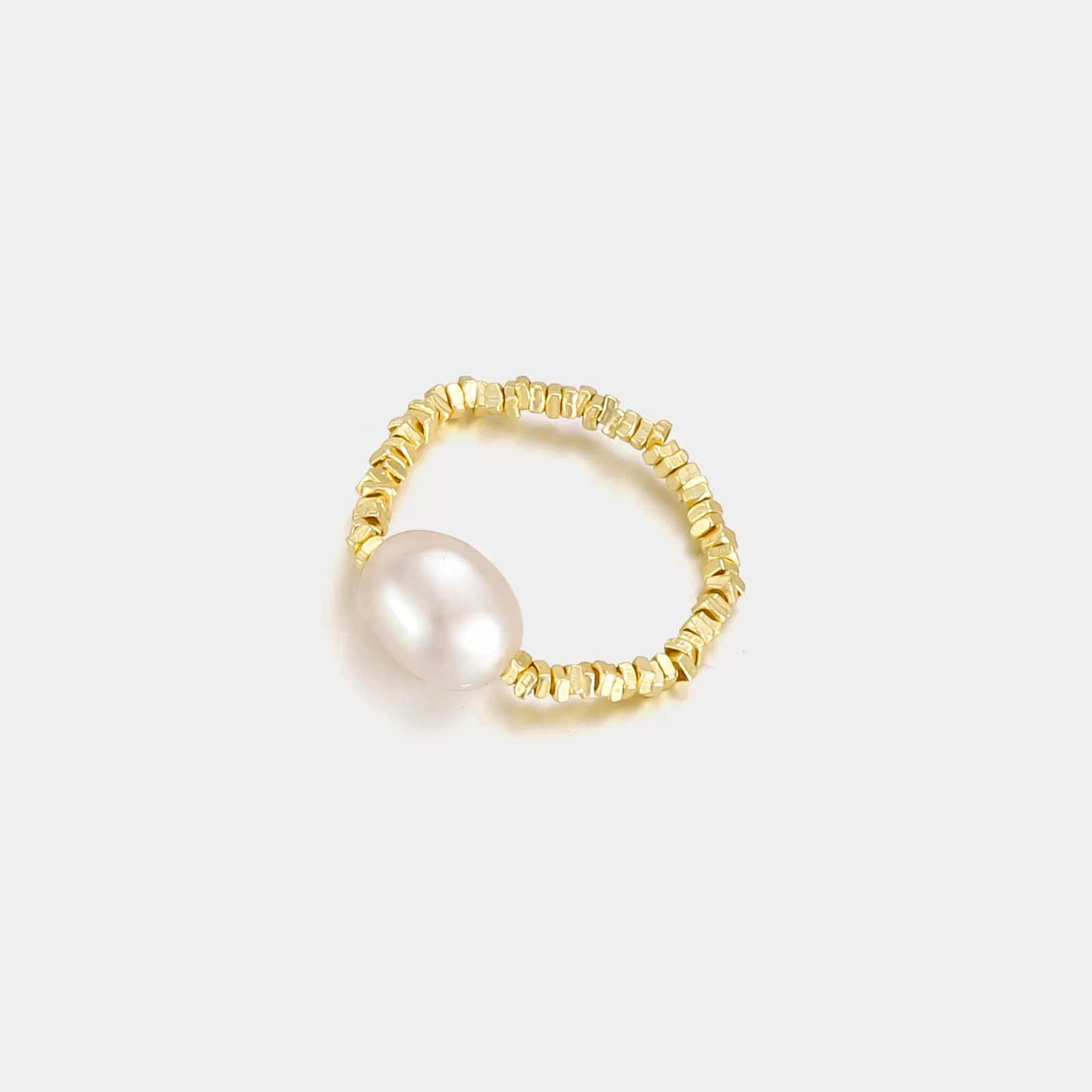 Gold Pearl Ring