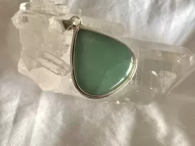 Green Aventurine Brea Pendant - Large Chunky Drop