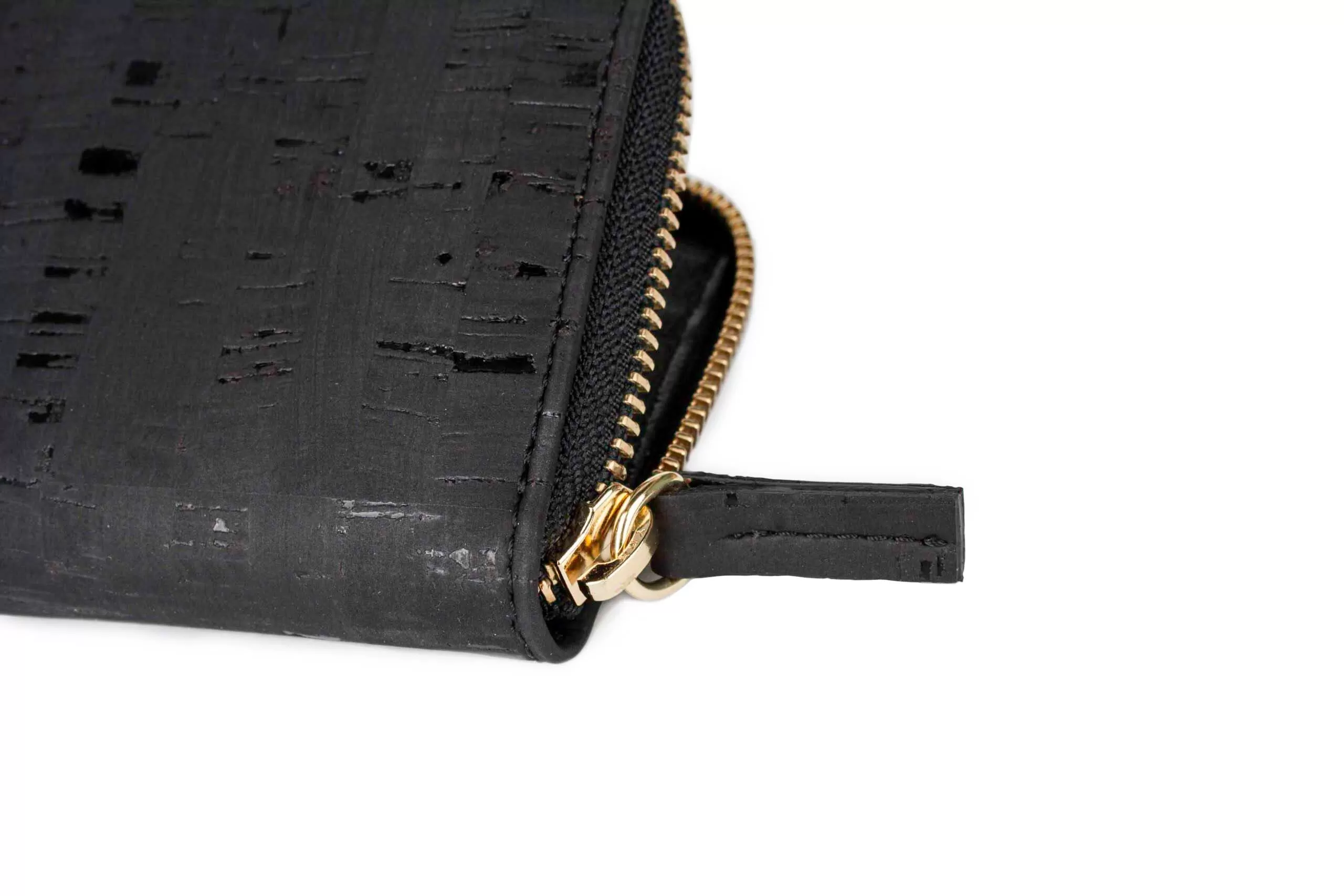 Green Laces Cork Vegan Wallet & Cardholder | Black