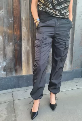 Jade Black Cargo Pant