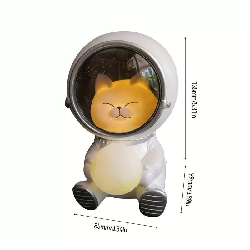 Kawaii Astronaut Cat Night Light