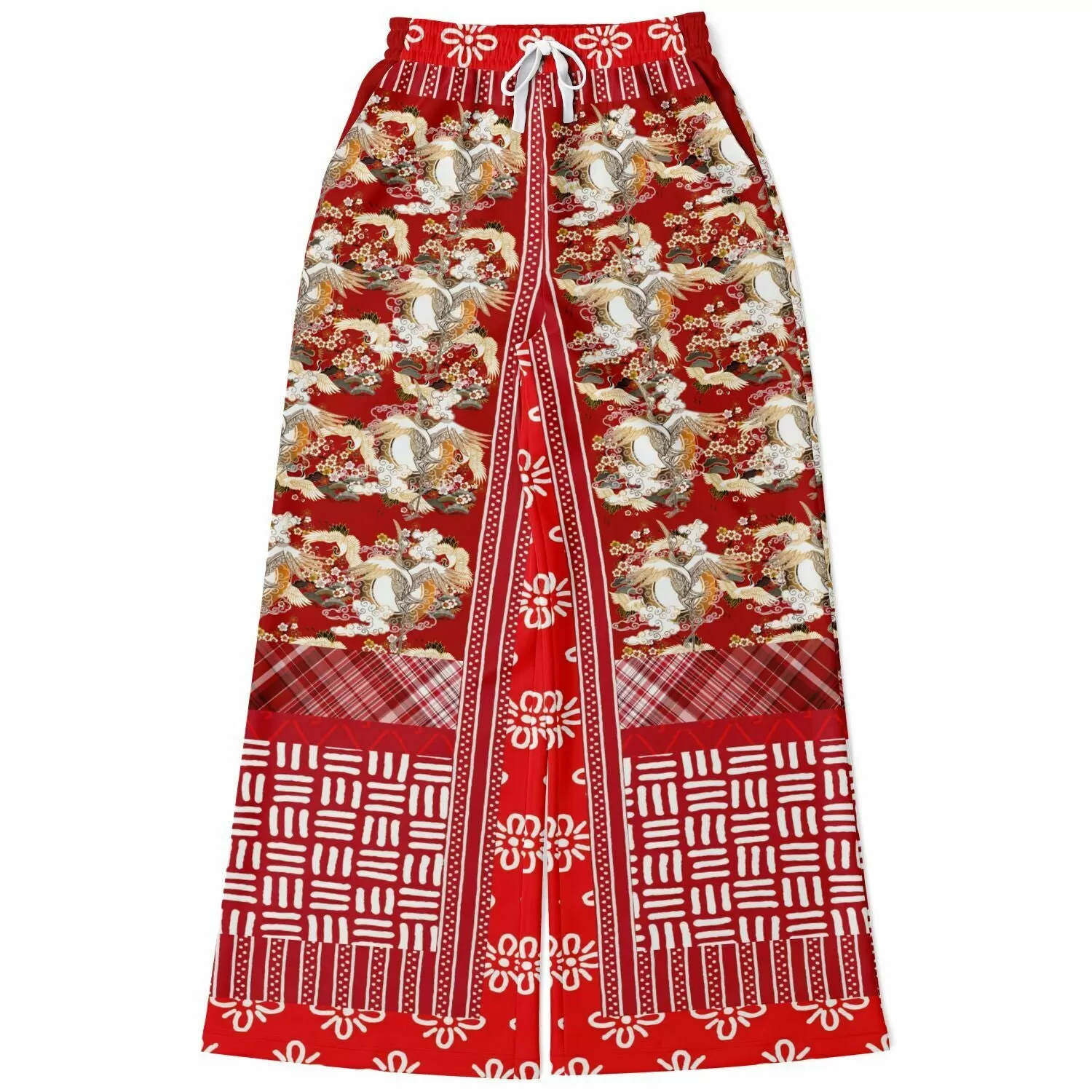 Kenzo Crane Eco-Poly Stretchy Phat Bellbottoms