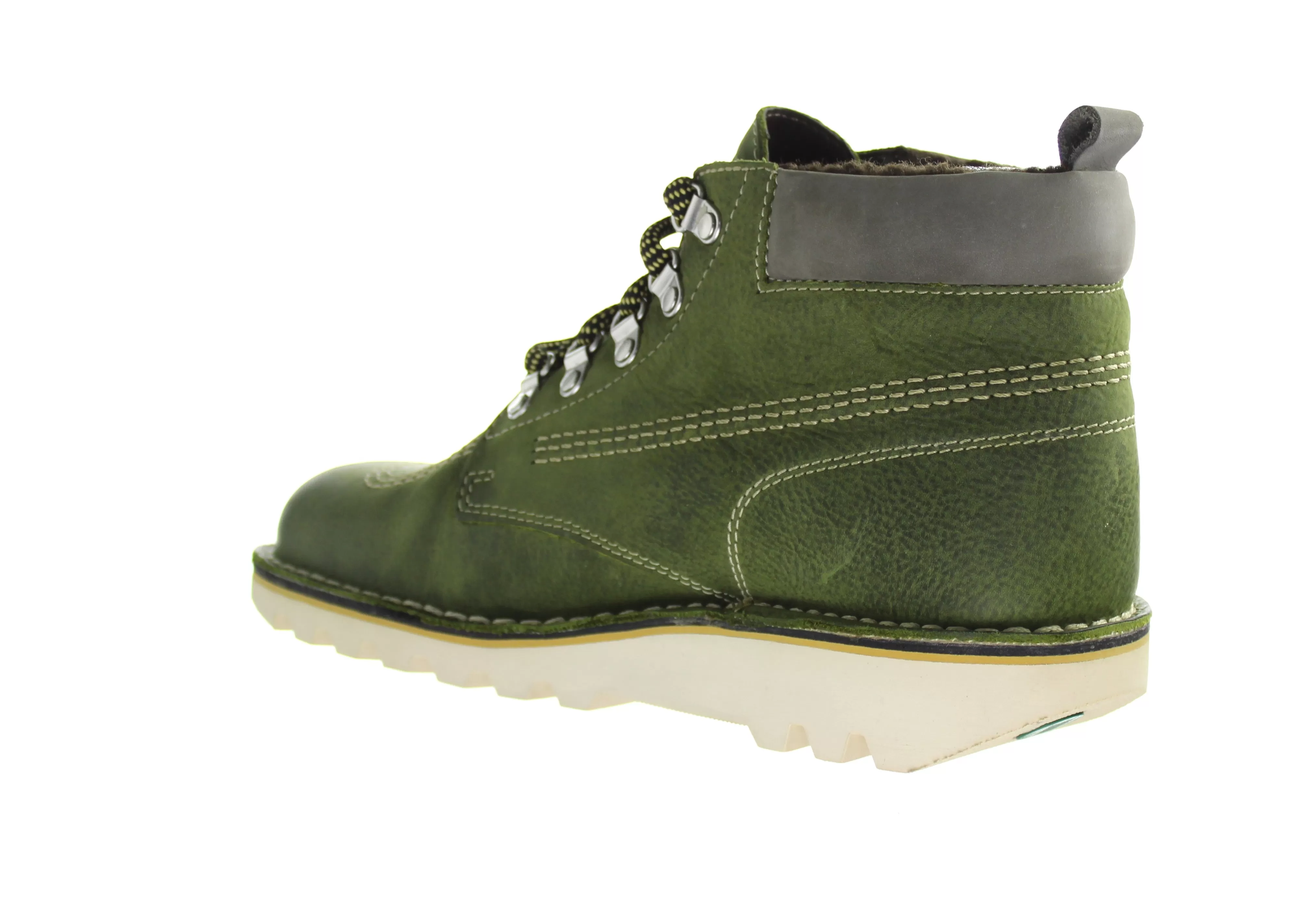 Kickers Kick Hi Winterised Green Mens Boots