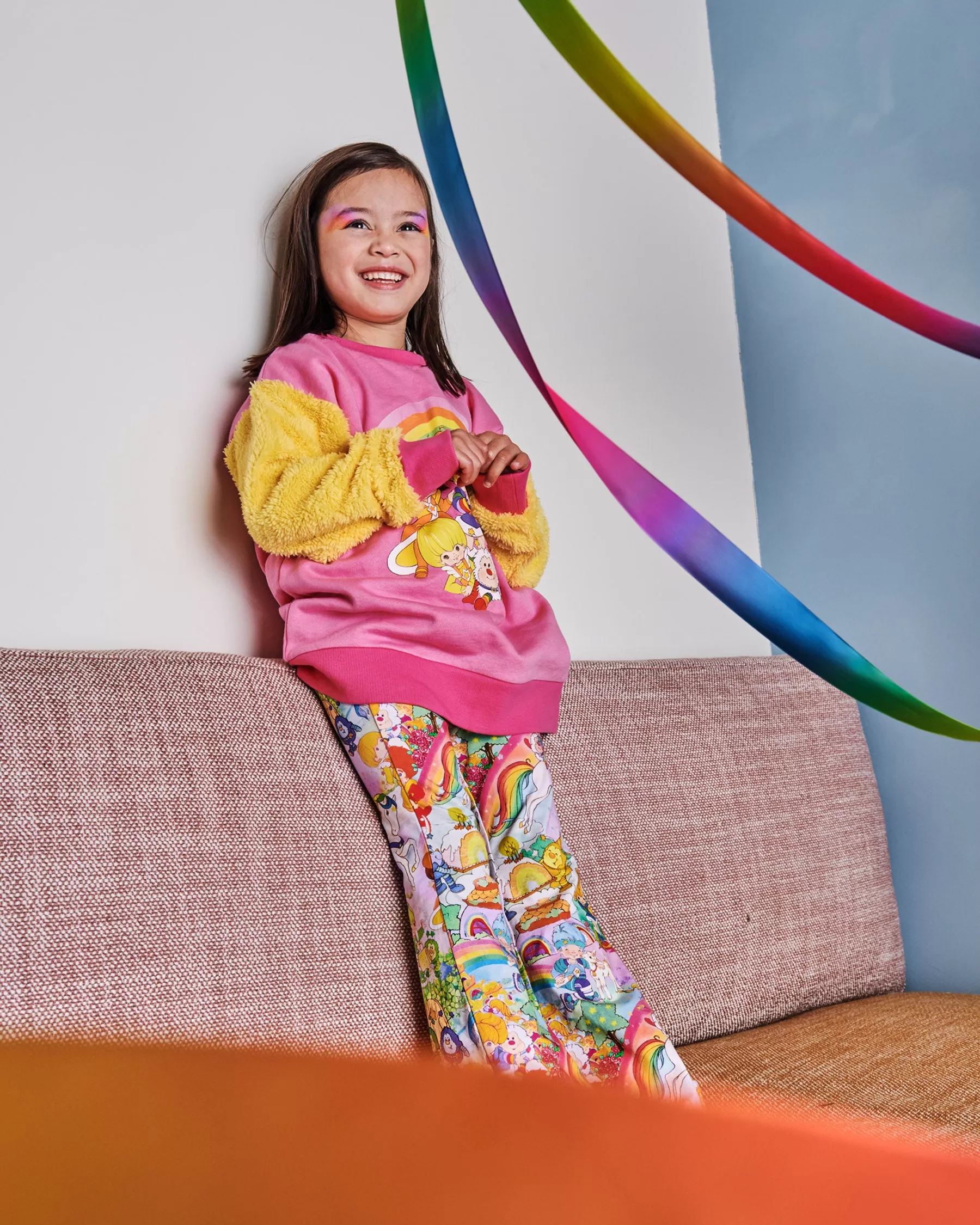 Kip & Co X Rainbow Brite | Brite Side Organic Cotton Flare Leggings