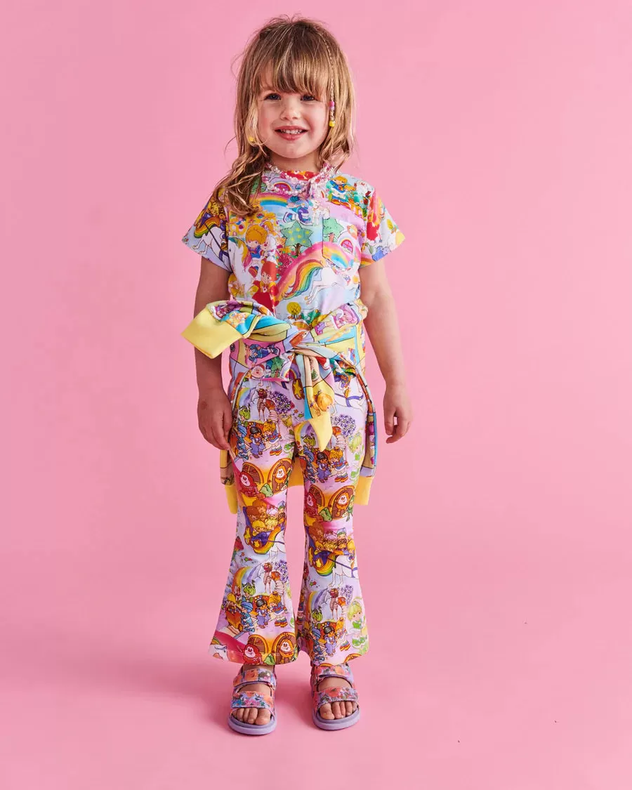 Kip & Co X Rainbow Brite | Brite Side Organic Cotton Flare Leggings