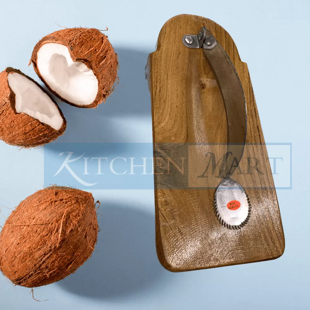 Kitchen Mart Wooden Coconut scrapper