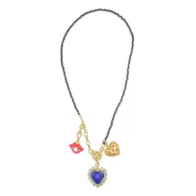 Lapis Heart Necklace