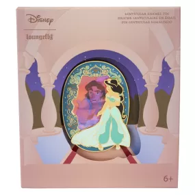 Loungefly Disney Aladdin Princess Jasmine Lenticular 3 Collector Box Pin - Preorder