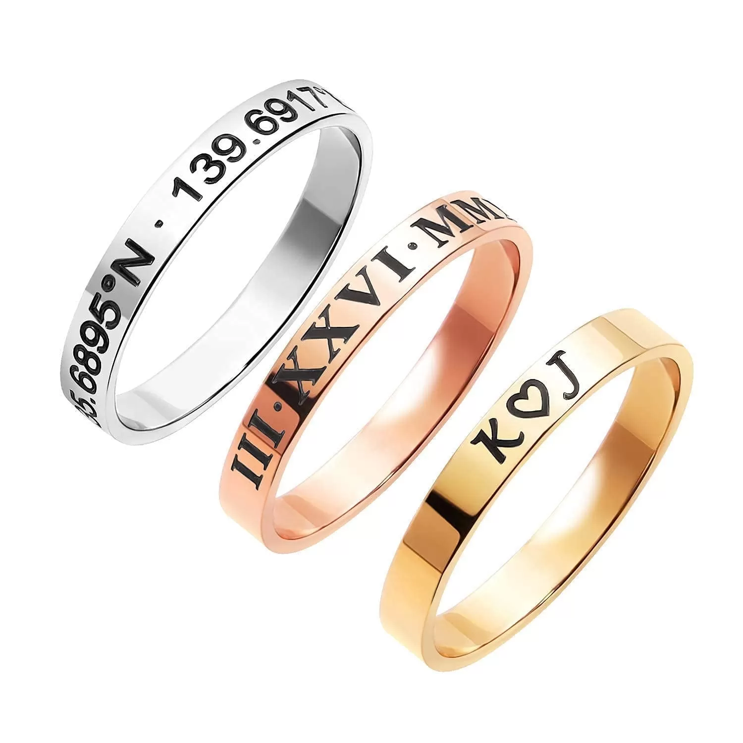 Lux Personalized Band Ring