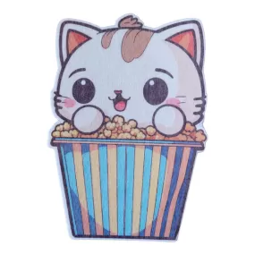 No cutout Silly Patch: Popcorn cat