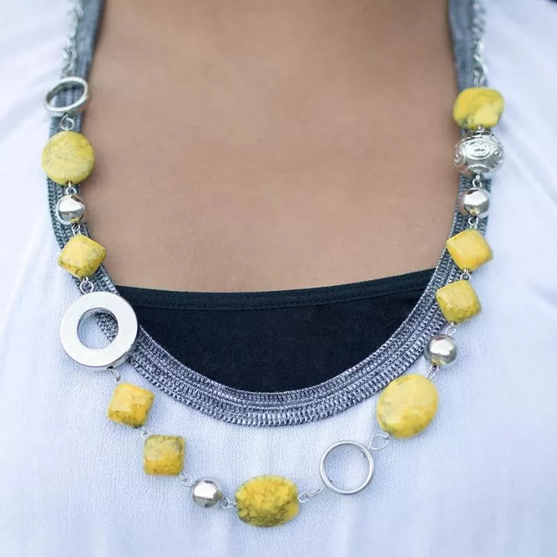 Oh Baby! Yellow Necklace