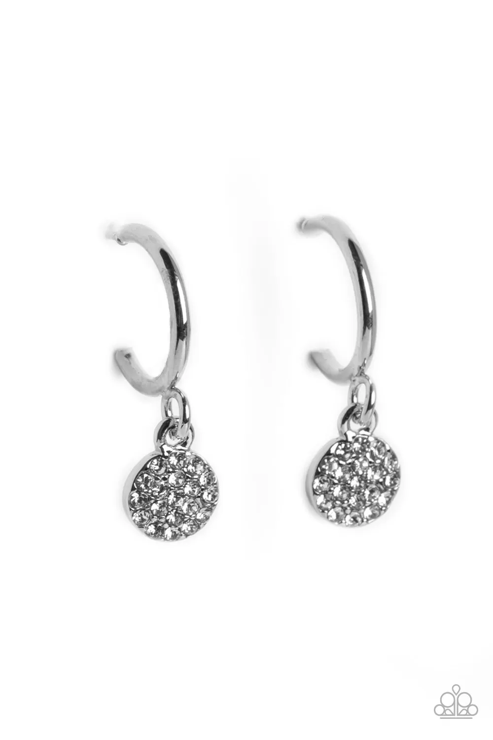 Paparazzi Accessories - Bodacious Ballroom - White Earrings