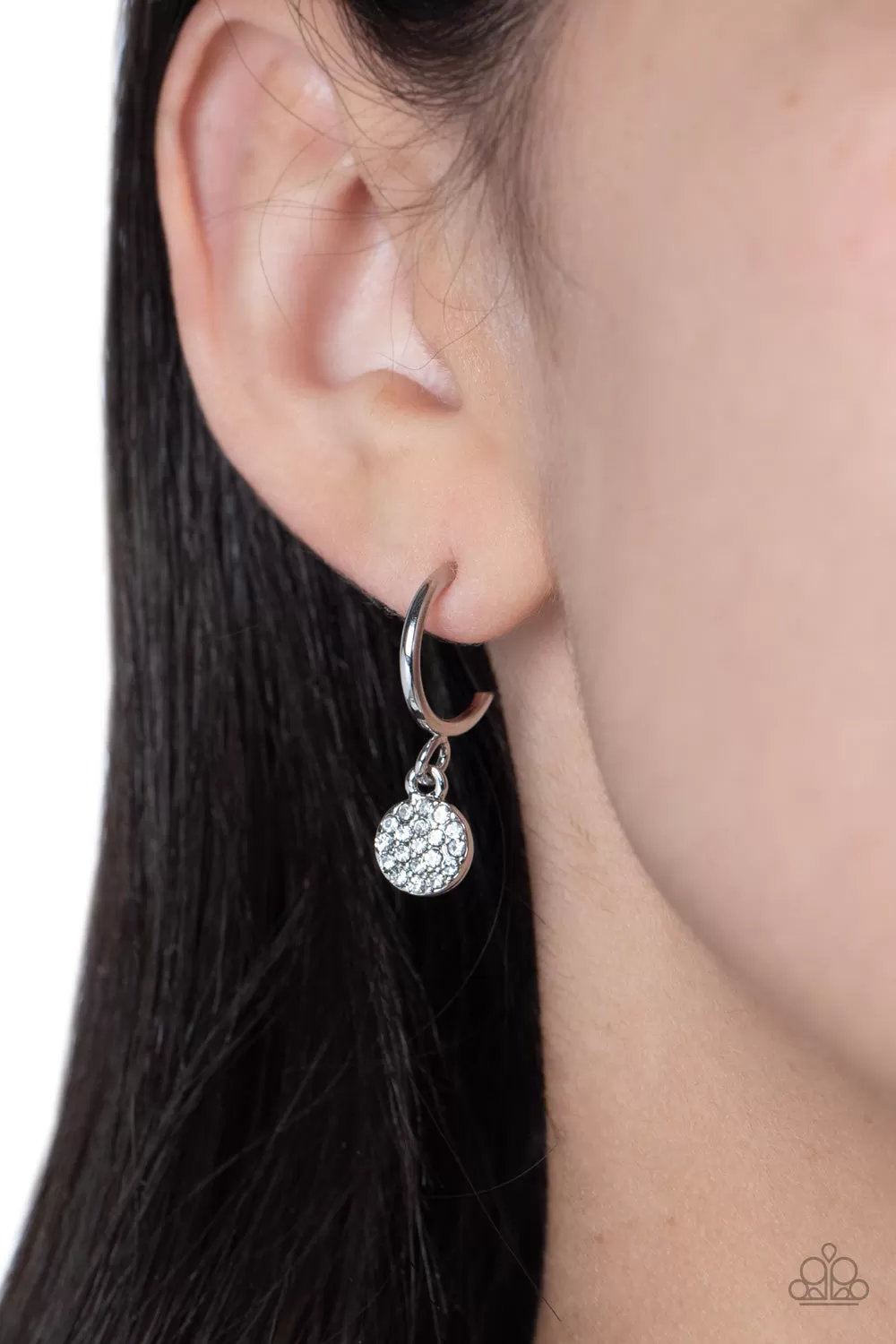 Paparazzi Accessories - Bodacious Ballroom - White Earrings