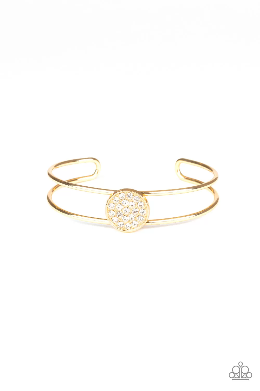 Paparazzi Bracelet ~ Dial Up The Dazzle - Gold