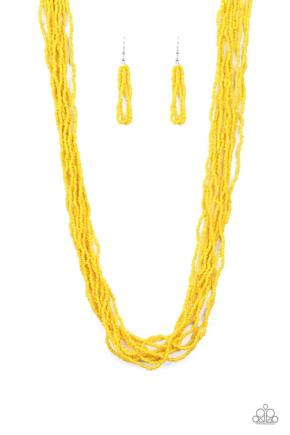 Paparazzi Congo Colada - Yellow Seed Beads Necklace