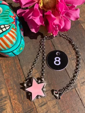 Pink "Cotton Candy" Star Necklace- 8