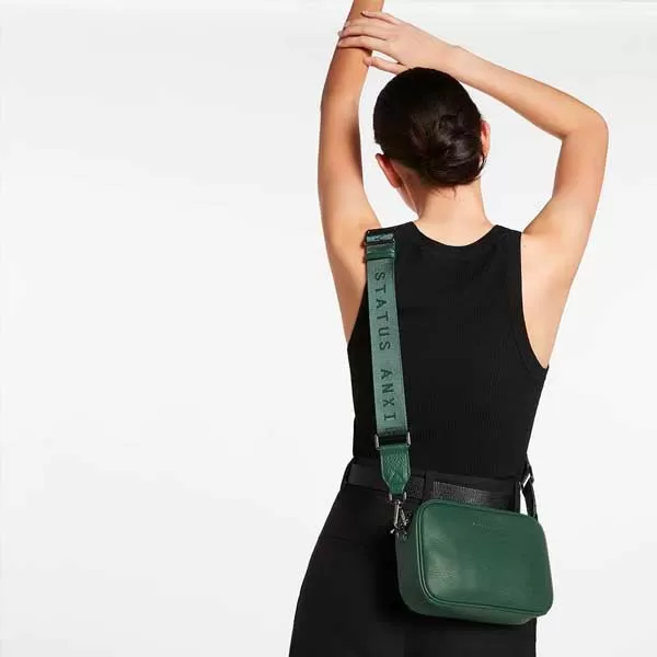 Plunder Bag with Webbed Strap - Green