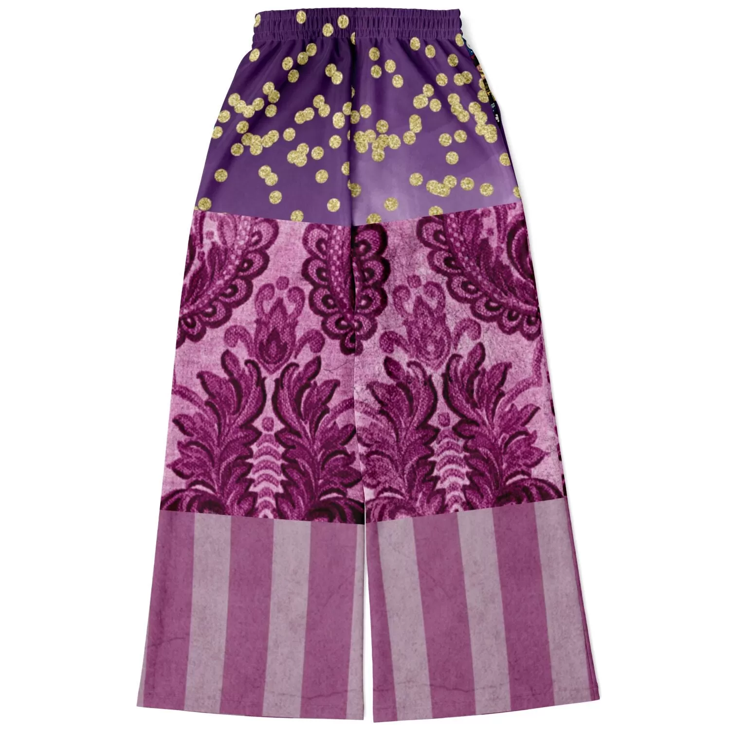 Purple Jamboree Eco-Poly Stretchy Phat Bellbottoms