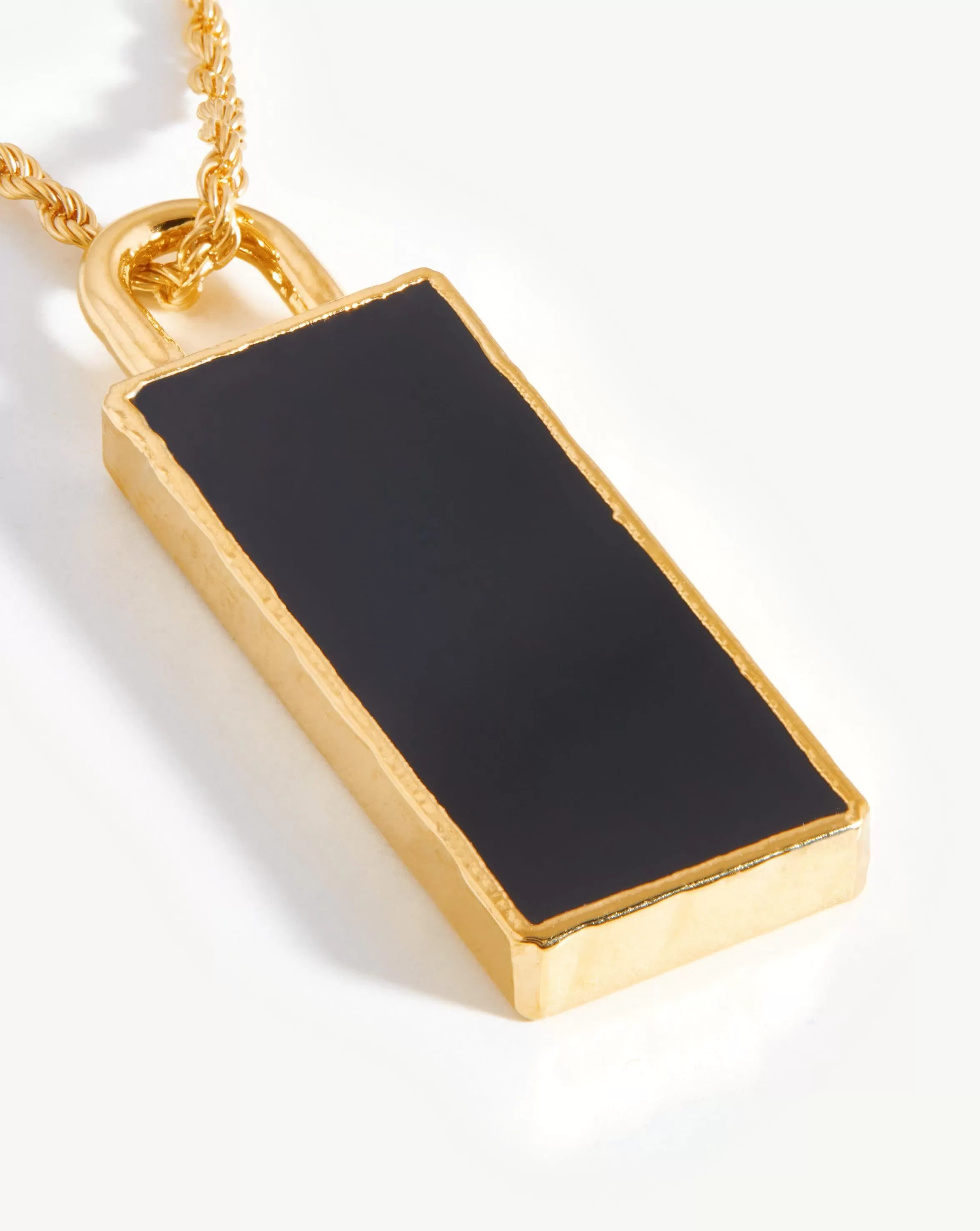 Rectangle Pendant Chain Necklace