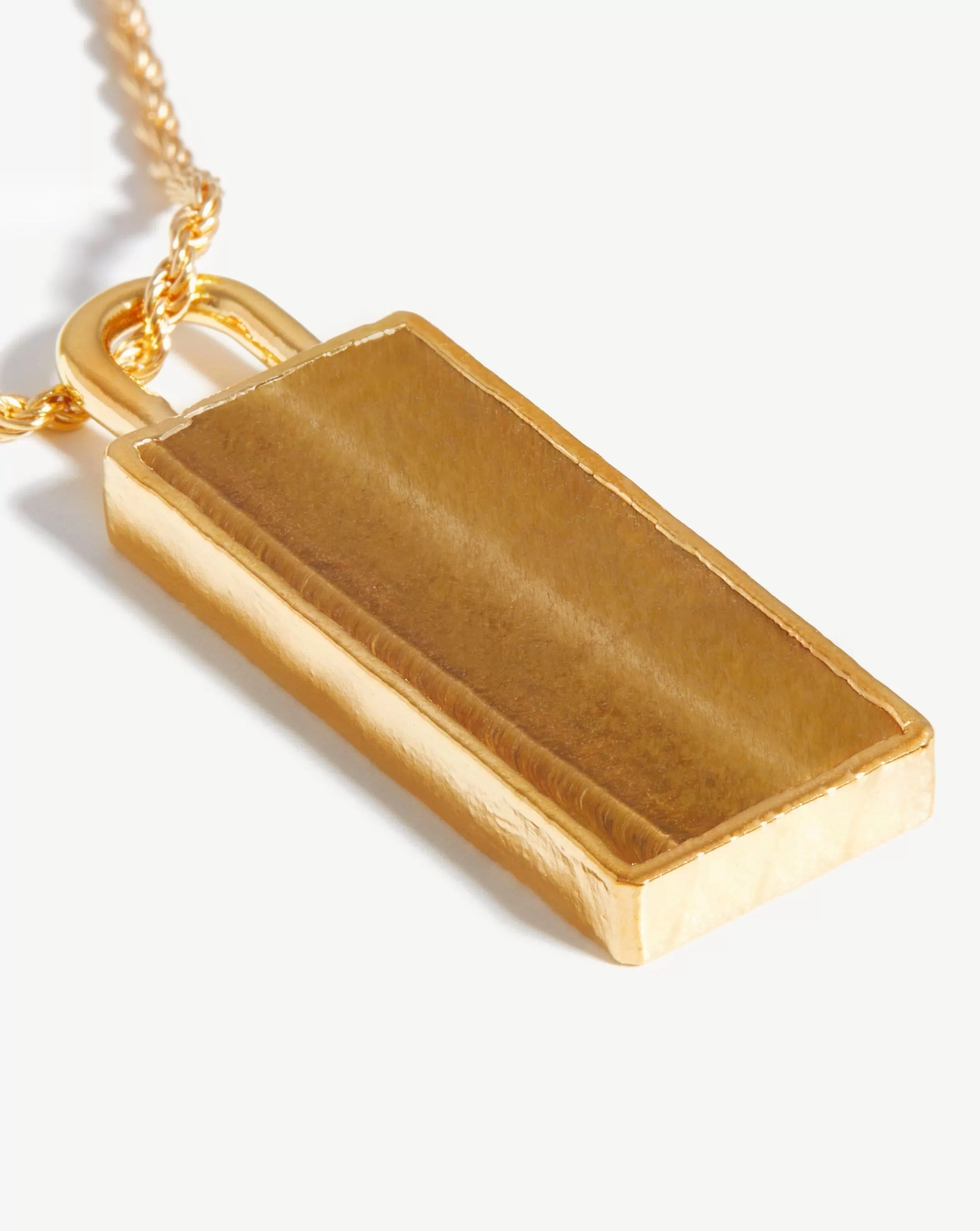 Rectangle Pendant Chain Necklace